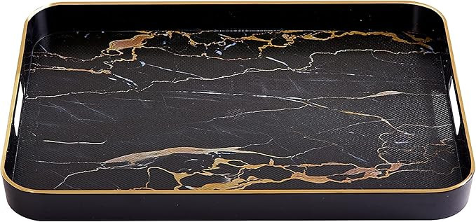 Sandiklife Decorative Serving Tray Coffee Table Tray Suitable for Ottoman Bed Outdoor Tea or Food... | Amazon (US)