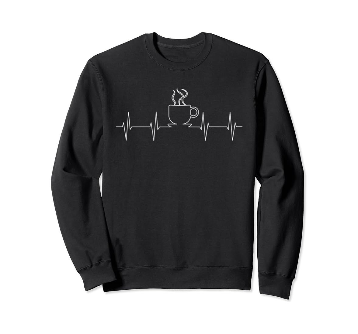 Funny coffee heartbeat | coffee is my lifeline | coffee EKG Sweatshirt | Amazon (US)