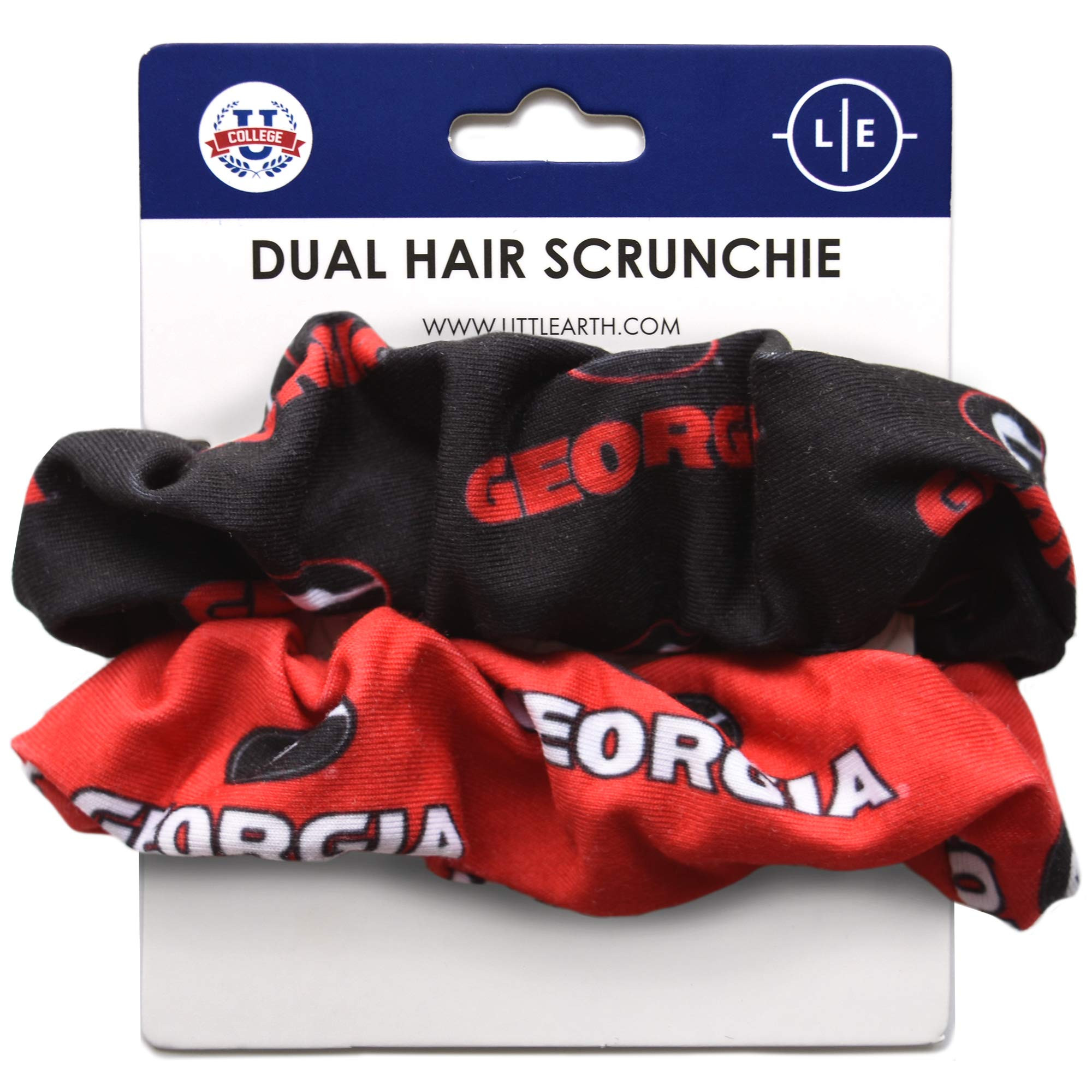 Littlearth Womens NCAA Georgia Bulldogs Dual Hair Scrunchie, Team Color, One Size, (100707-UGA) | Amazon (US)