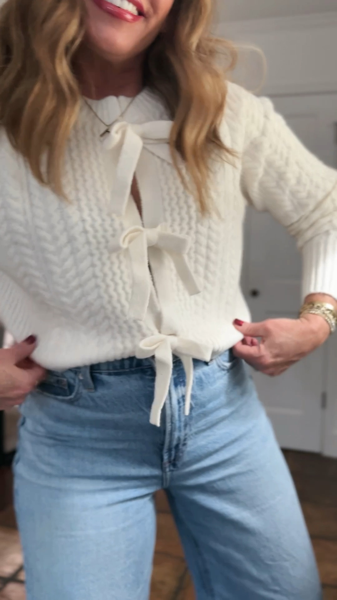 Target sweaters on sale up to 30% off!
I’m wearing my true size medium in all of them.
First pair of wide leg jeans are from Madewell. I’m wearing my true size 28

Second pair of wide leg jeans are from Pistola. I’m wearing my true size 28.

Third pair of wide leg jeans from Target are on sale 20% off. I’m wearing my true size 28 long. Super comfy with a lot of stretch and very flattering.

Fourth pair of jeans are from Pistola I’m wearing my true size 28

Fifth pair of jeans are from gap they fit so similar to my Pistola and they are on sale for $45. I’m wearing a 28 long.






#LTKFindsUnder50 #LTKSaleAlert #LTKHoliday