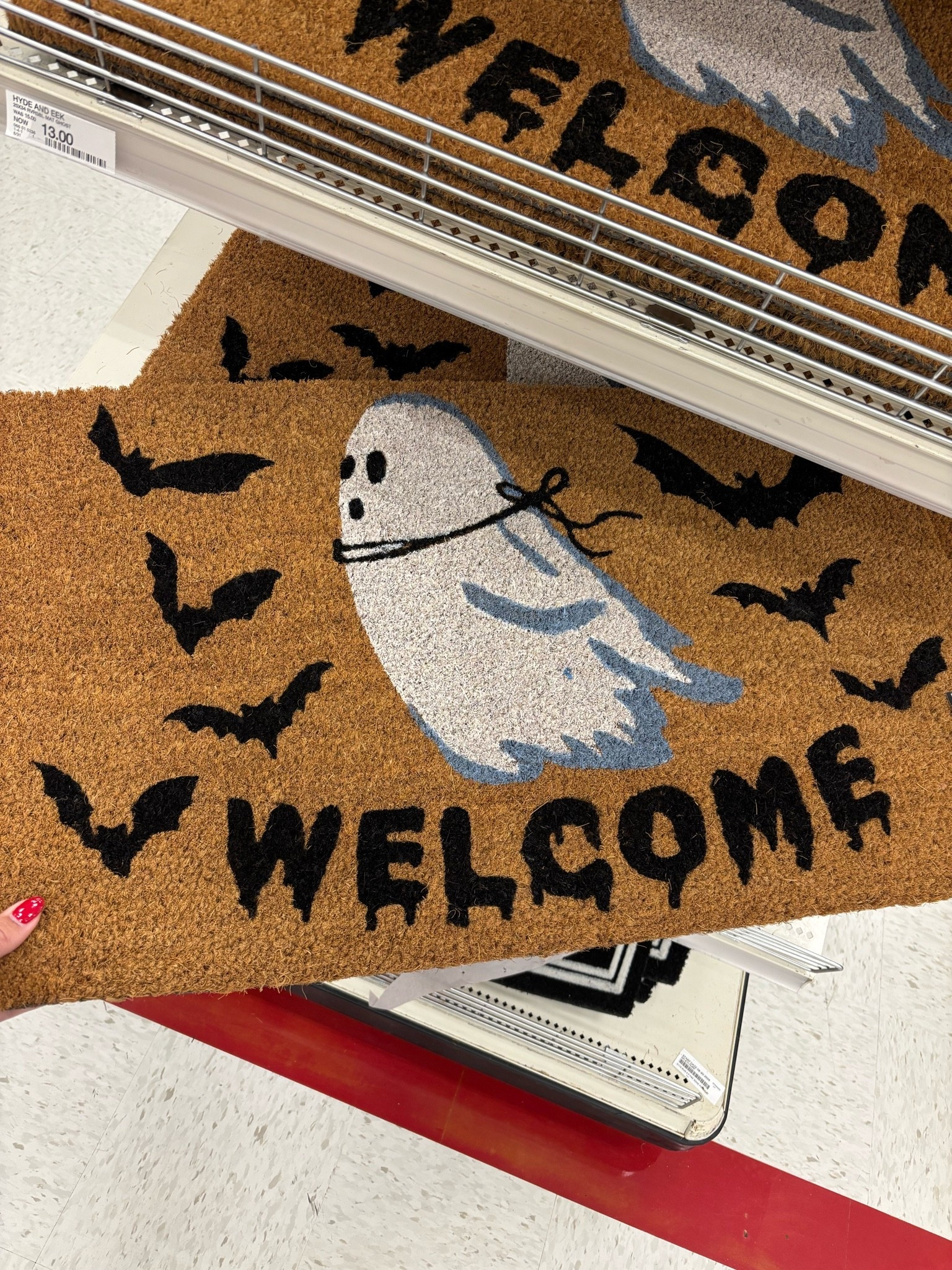 Halloween welcome mat @Target Front outdoor mat 👻🏠