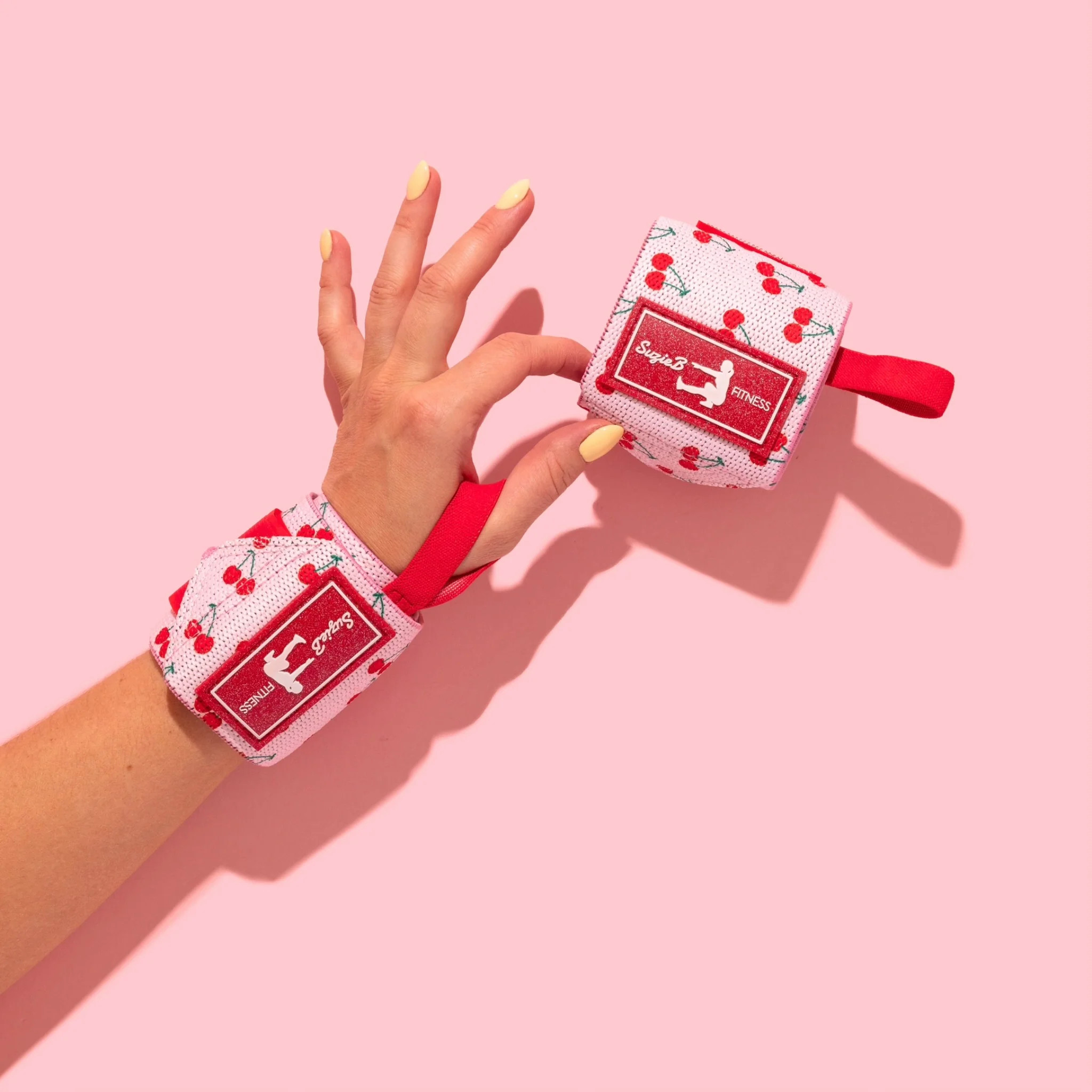 Cherry Wrist Wraps | SuzieB Fitness