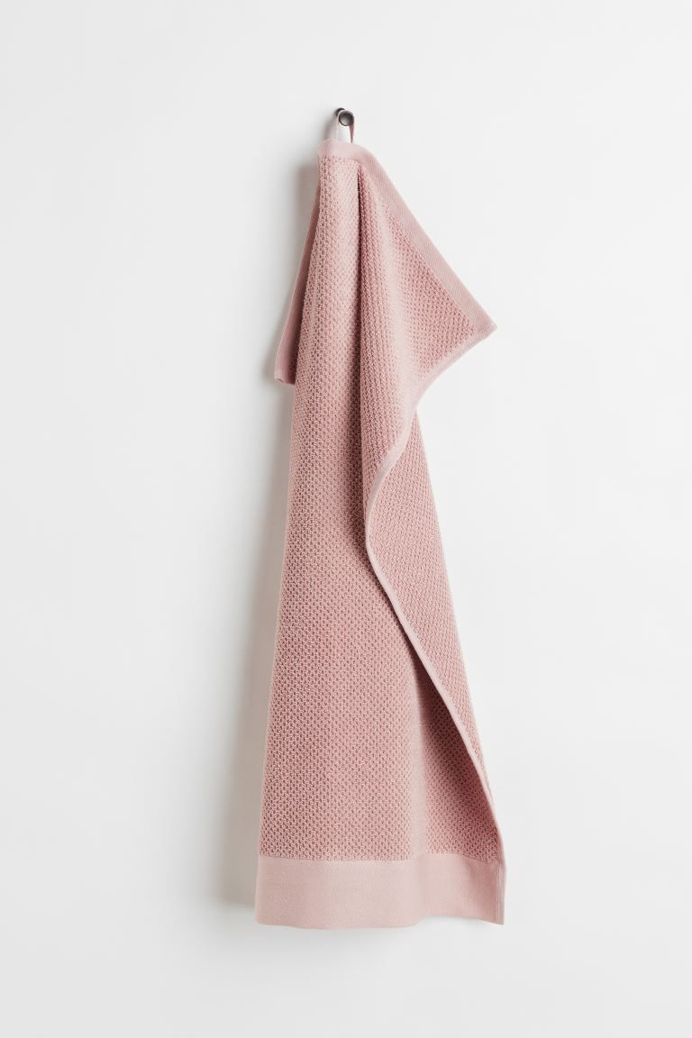 Cotton Terry Hand Towel - Light pink - Home All | H&M US | H&M (US + CA)