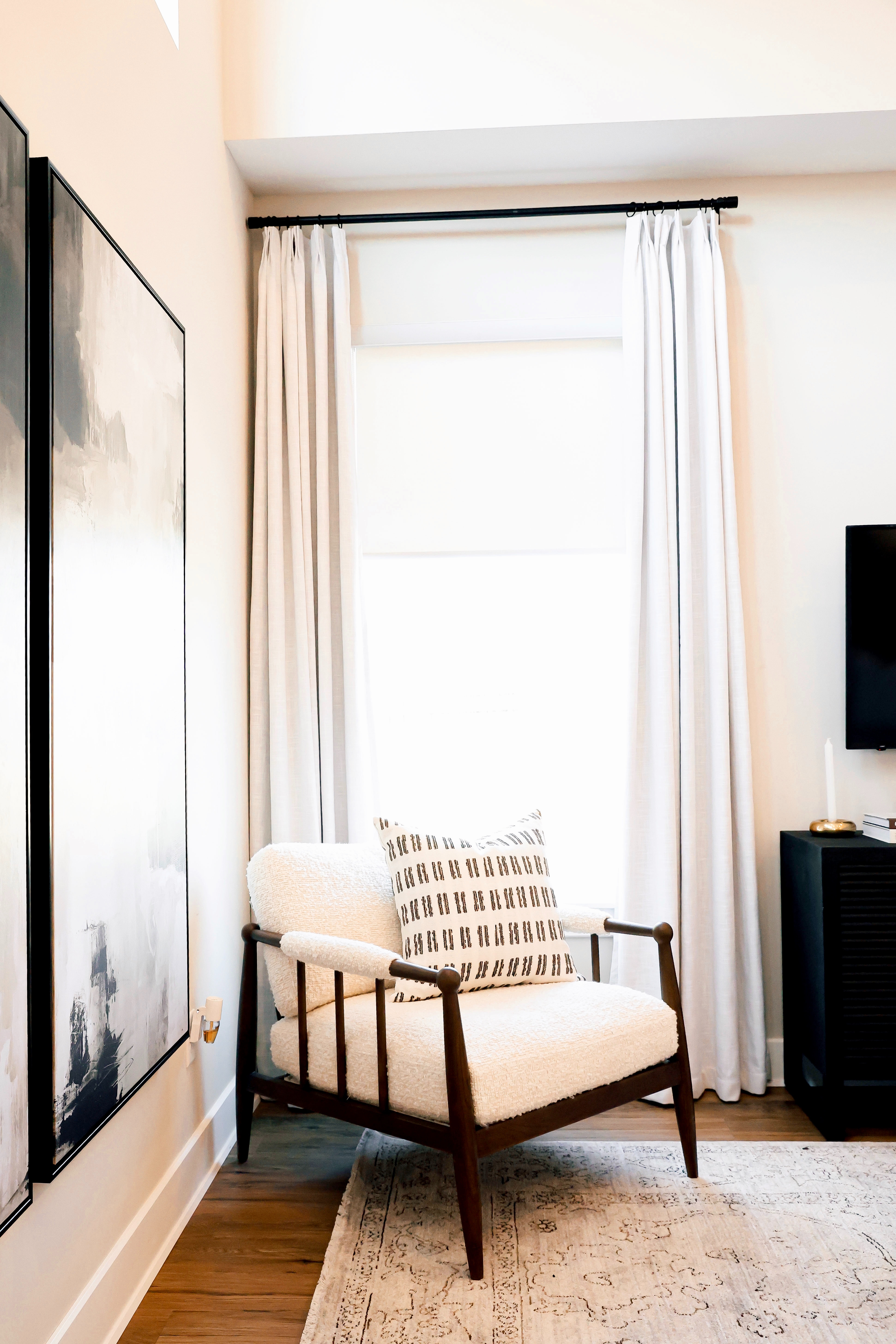 Transitional Home: home décor and furniture for the home. Black console table, Black Sideboard, Curtain Rod, Drapes, Curtains. Amazon, Perigold, Wayfair.  

 #LTKCyberWeek 

#LTKHome #LTKStyleTip