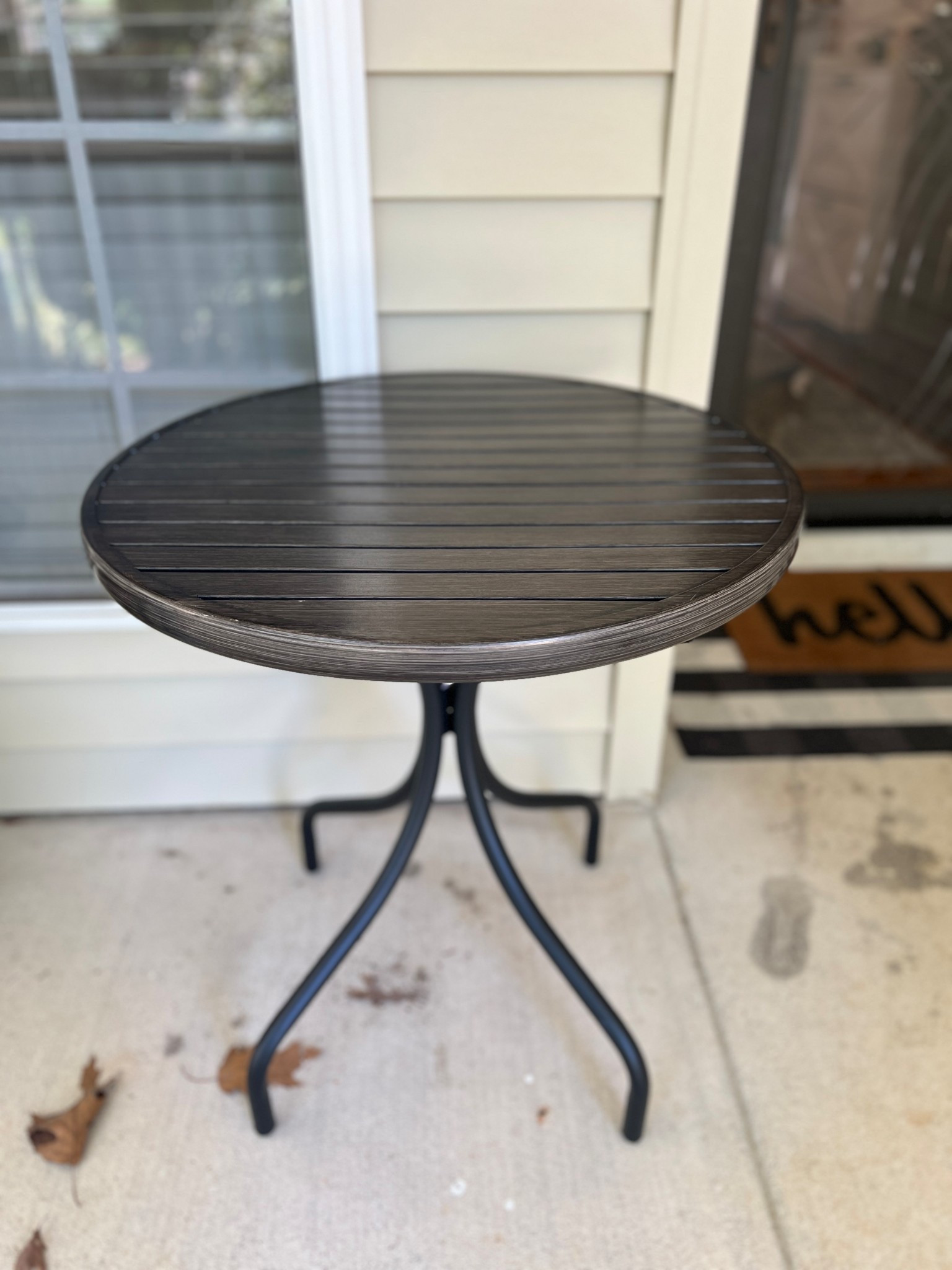 Outdoor table. Perfect for porch or side table. Great for packages or DoorDash. Metal circle table. Target finds

#LTKFamily #LTKFindsUnder100 #LTKHome