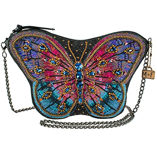 Mary Frances Jewels Beaded Handbag Crossbody Butterfly Gem Bag Novelty Purse, Multicolor | Amazon (US)