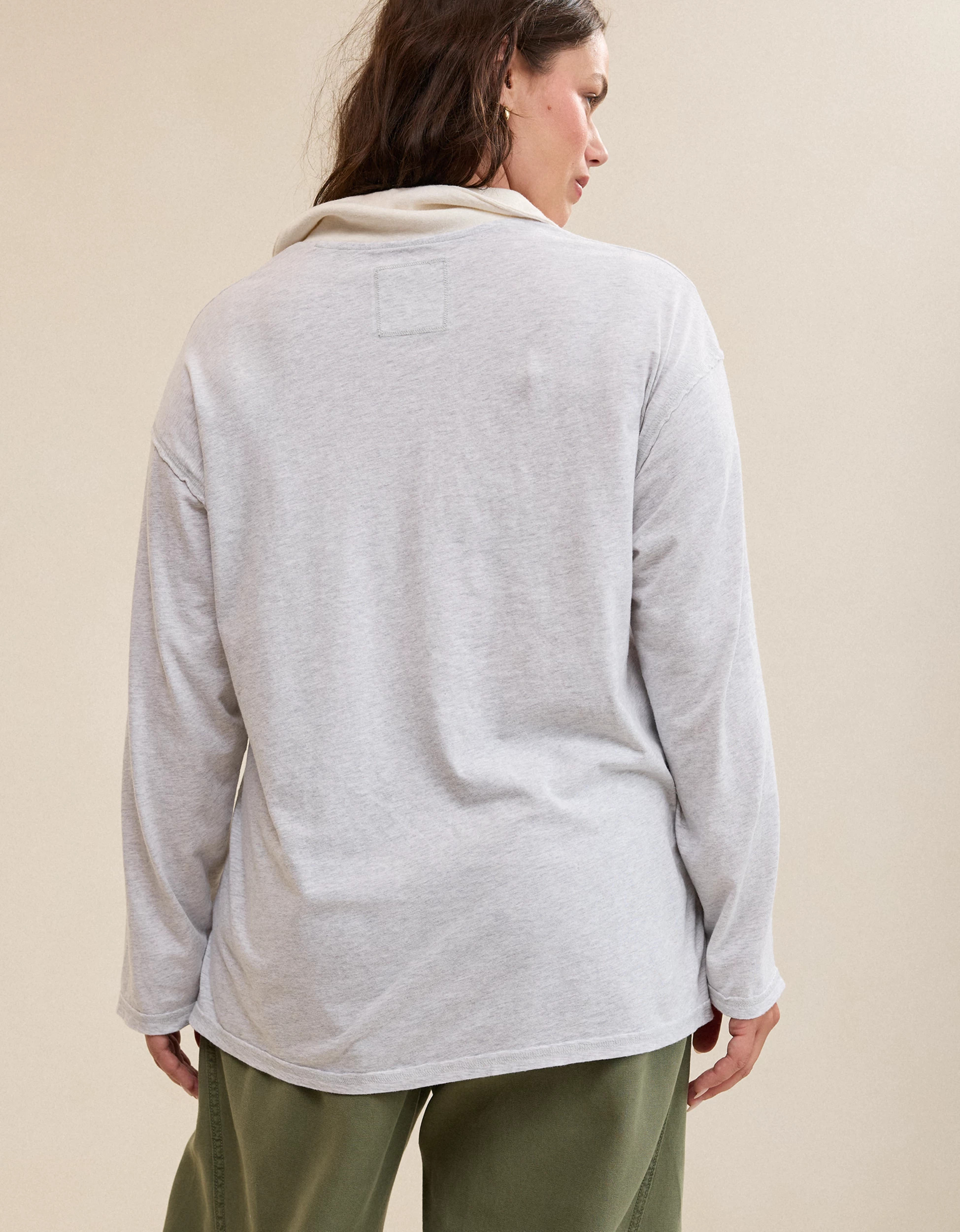 Aerie Cozy Polo Boyfriend T-Shirt | Aerie