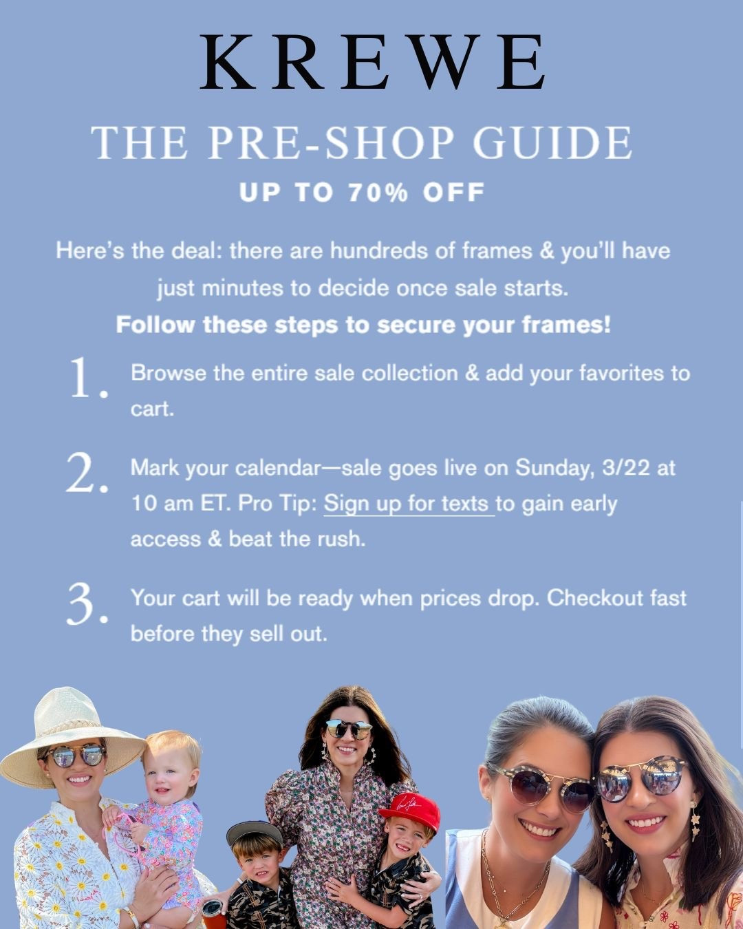 Obsessed is an understatement. I love a good pair of sunglasses and have tried so many brands over the years, but KREWE truly takes the cake. The quality, the fit, and the styles are just so good every single time.

But what really keeps me coming back is their Second Chances program. If your sunglasses break, they will send you a free replacement. If they break again, you get a discounted replacement. That has come in handy for me more times than I can count and is such a game changer.

Linking all of my favorite styles here. If you have been thinking about investing in a great pair, this is the brand I always recommend.

#LTKSeasonal #LTKSaleAlert #LTKootd