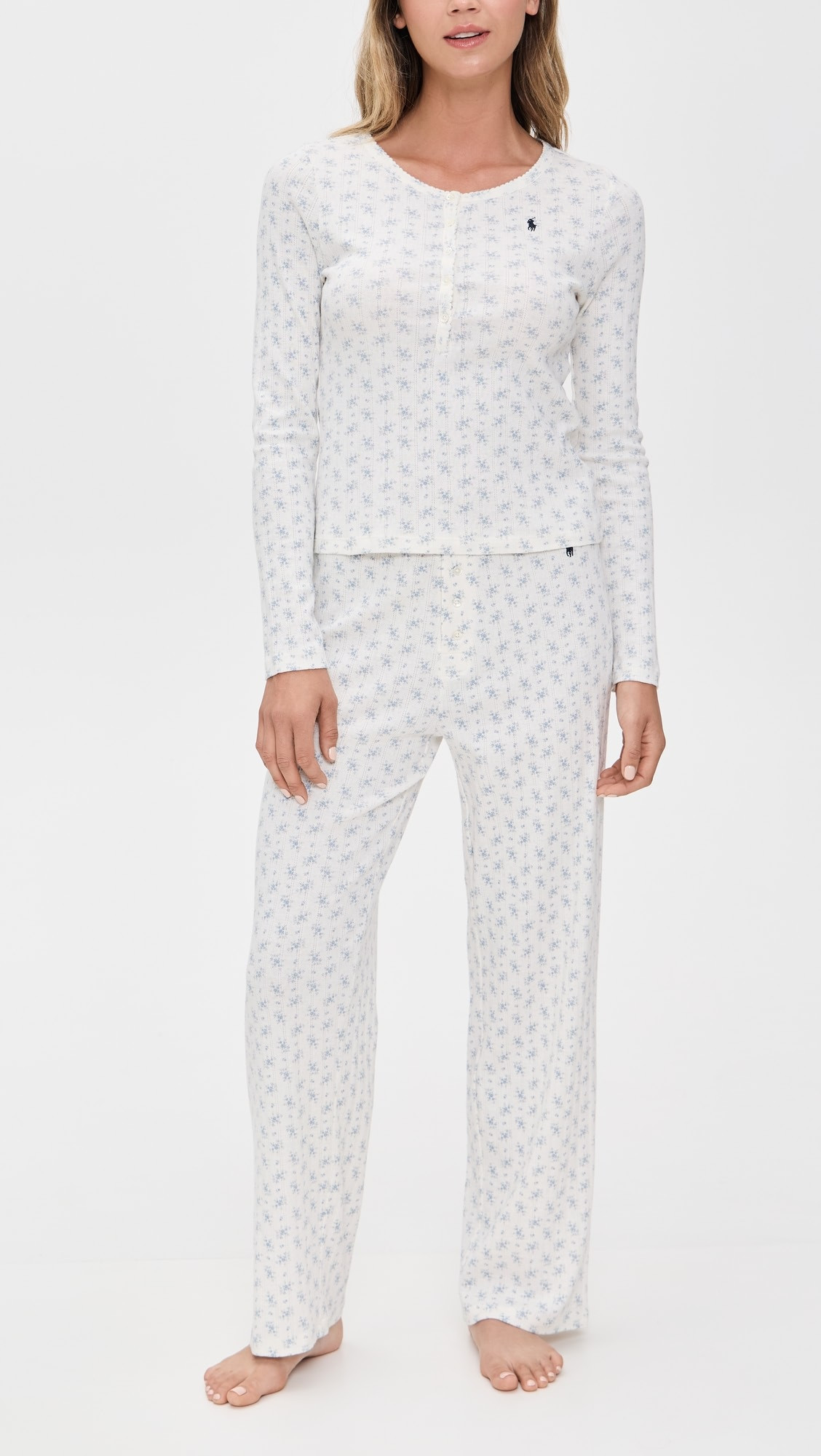 Henley Wide Leg Sleep Set | Shopbop