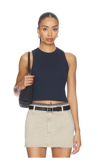 Sold Out NYC The Not So Basic Tank in Navy. - size S | Revolve Clothing (Global)
