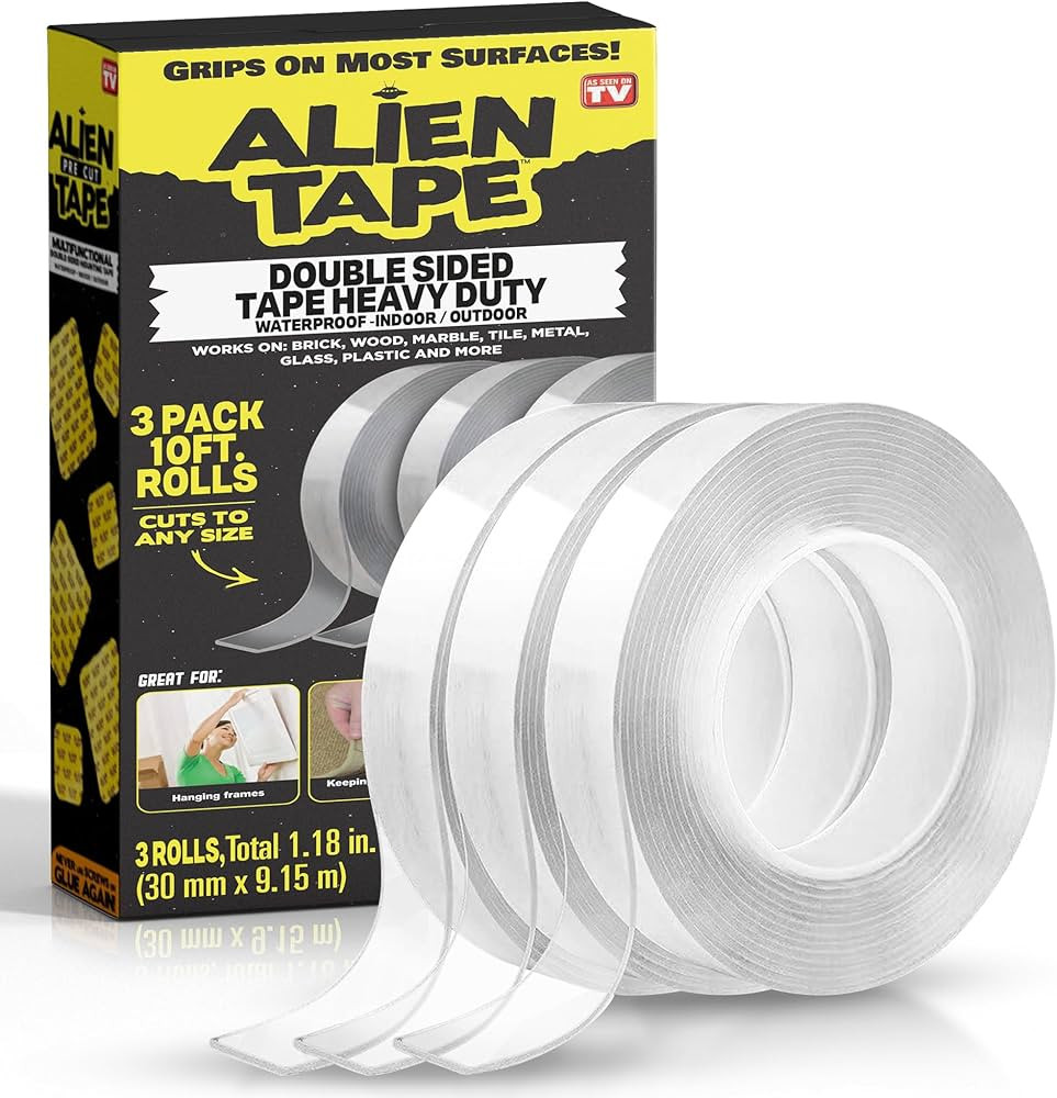 ALIEN TAPE Double Sided Tape Heavy Duty, Nano Tape, Double Sided Mounting Tape, Heavy Duty Double... | Amazon (US)