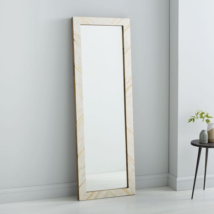 Brass & Bone Rays Floor Mirror - 24"W x 72"H | West Elm (US)