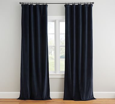 Velvet Twill Curtain | Pottery Barn (US)