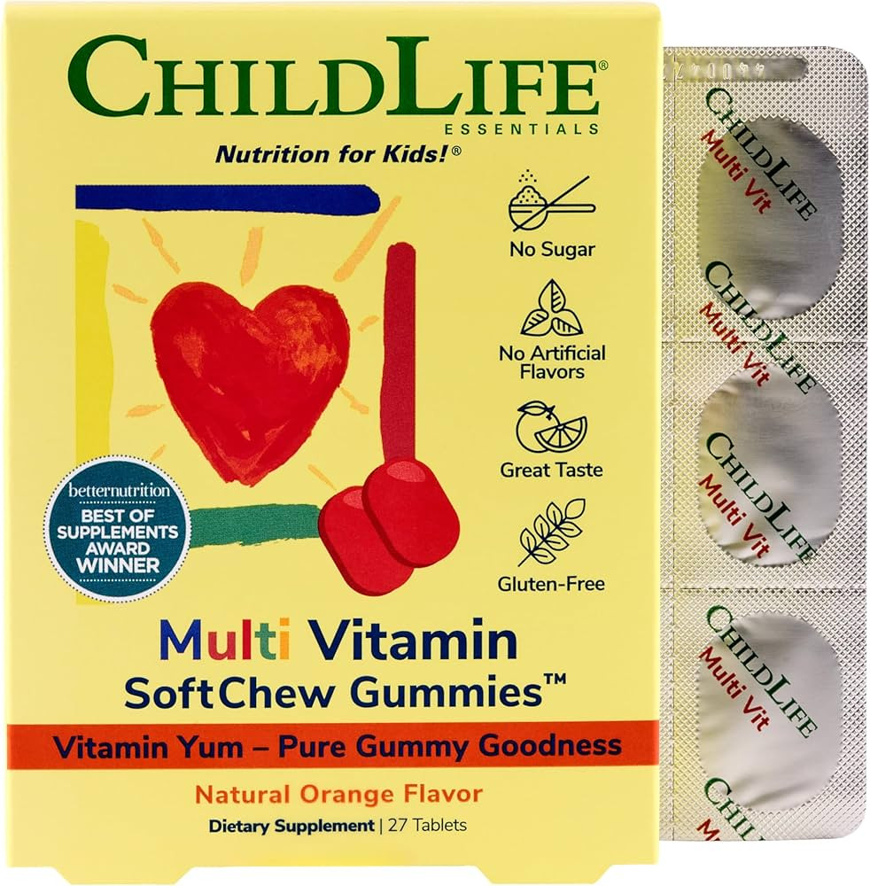 CHILDLIFE ESSENTIALS Kids Multivitamin SoftChew Gummies - Kids Vitamins, Multivitamin for Kids, M... | Amazon (US)