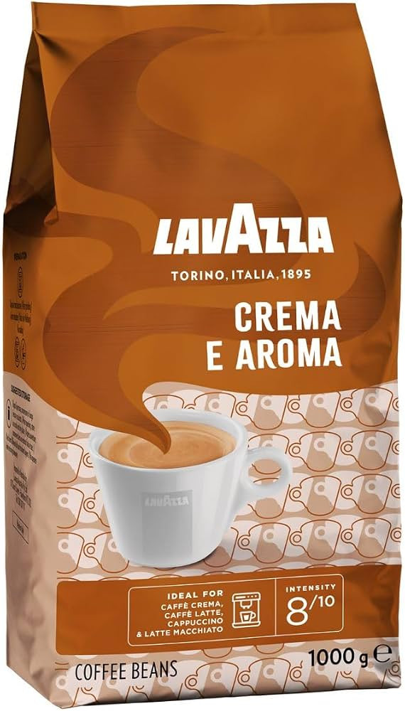 Lavazza Crema e Aroma, Arabica and Robusta Medium Roast Coffee Beans, 1 kg (Pack of 1) | Amazon (UK)