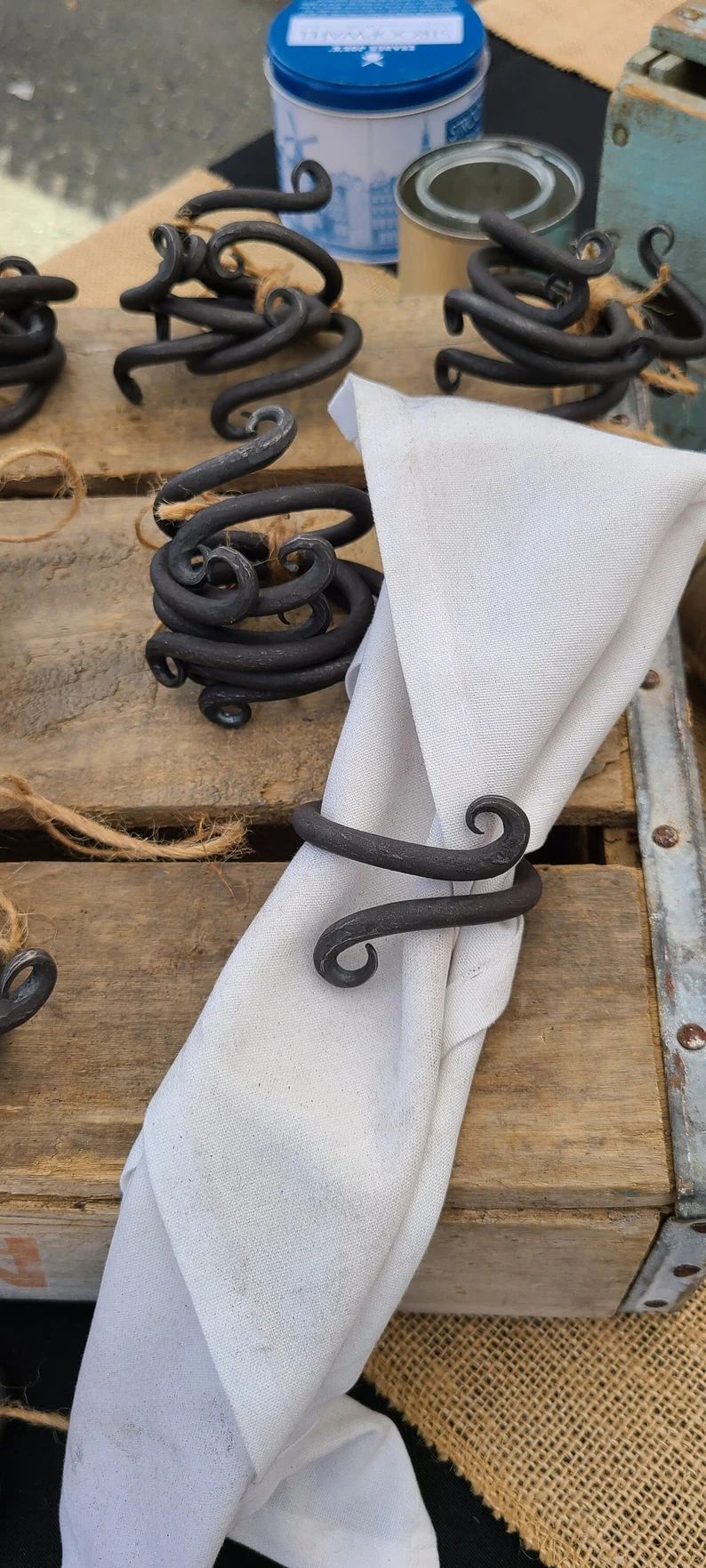 Forged Napkin Rings 12 Pack - Etsy | Etsy (US)