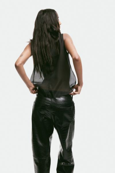 Sheer tie-neck blouse | H&M (UK, MY, IN, SG, PH, TW, HK)