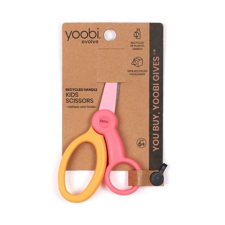 Kid Scissors Pink and Yellow Color Block - Yoobi™ | Target