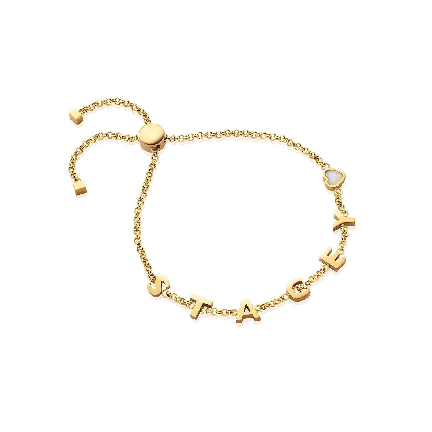 Made Mine Name Bracelet (Gold) | Abbott Lyon