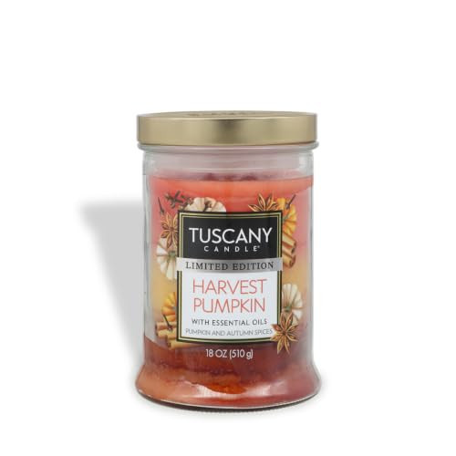 Tuscany Candle Harvest Pumpkin: Pumpkin & Spices Scented Fall Candle, 18 oz | Amazon (US)