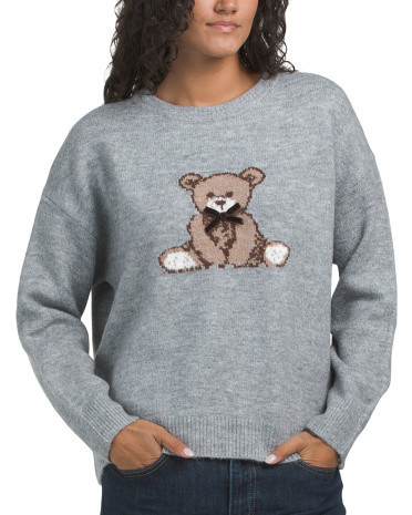 Teddy Bear Sweater, Nylon/Spandex/Acrylic | TJ Maxx
