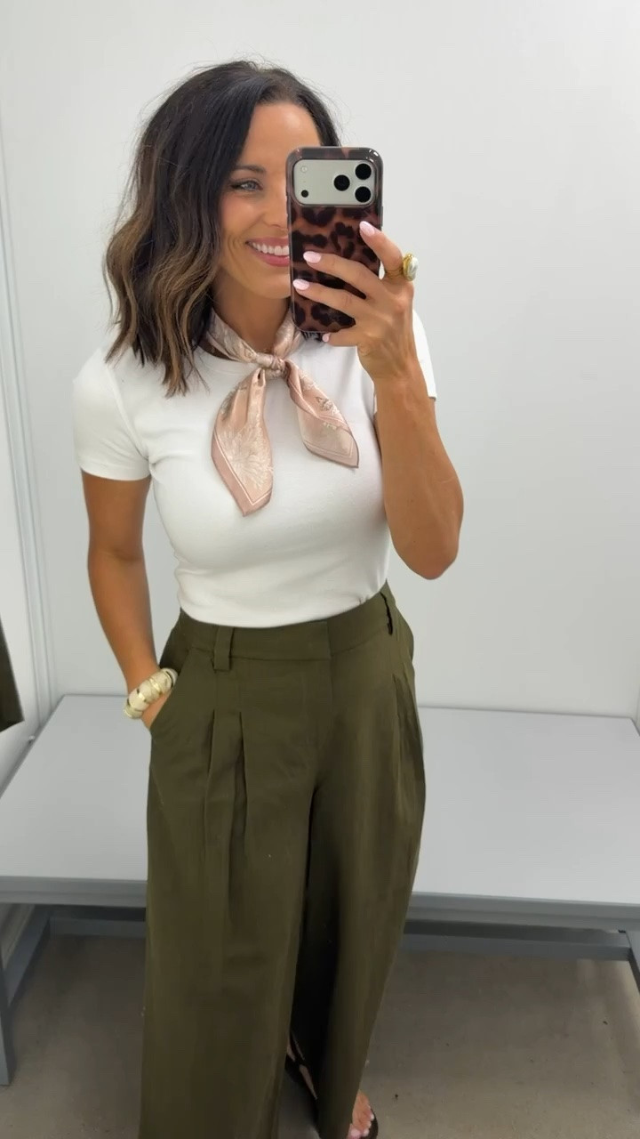 This is the kind of outfit that never goes out of style 🤍 The olive trousers are so flattering and give that effortless “I have my life together” look while still being comfortable enough to wear all day. Paired with a simple white tee and a pretty scarf, it feels classic, feminine, and so expensive-looking.

I could see myself wearing this for church, meetings, lunch dates, or even in the classroom. Such a good staple outfit you’ll reach for again and again.

✨ Size XS, 5’3 for reference

#LTKStyle #LTKFinds #WalmartFashion #WalmartFinds #ClassicStyle #EffortlessStyle #TeacherOutfit #NeutralStyle #AffordableFashion #EverydayChic
