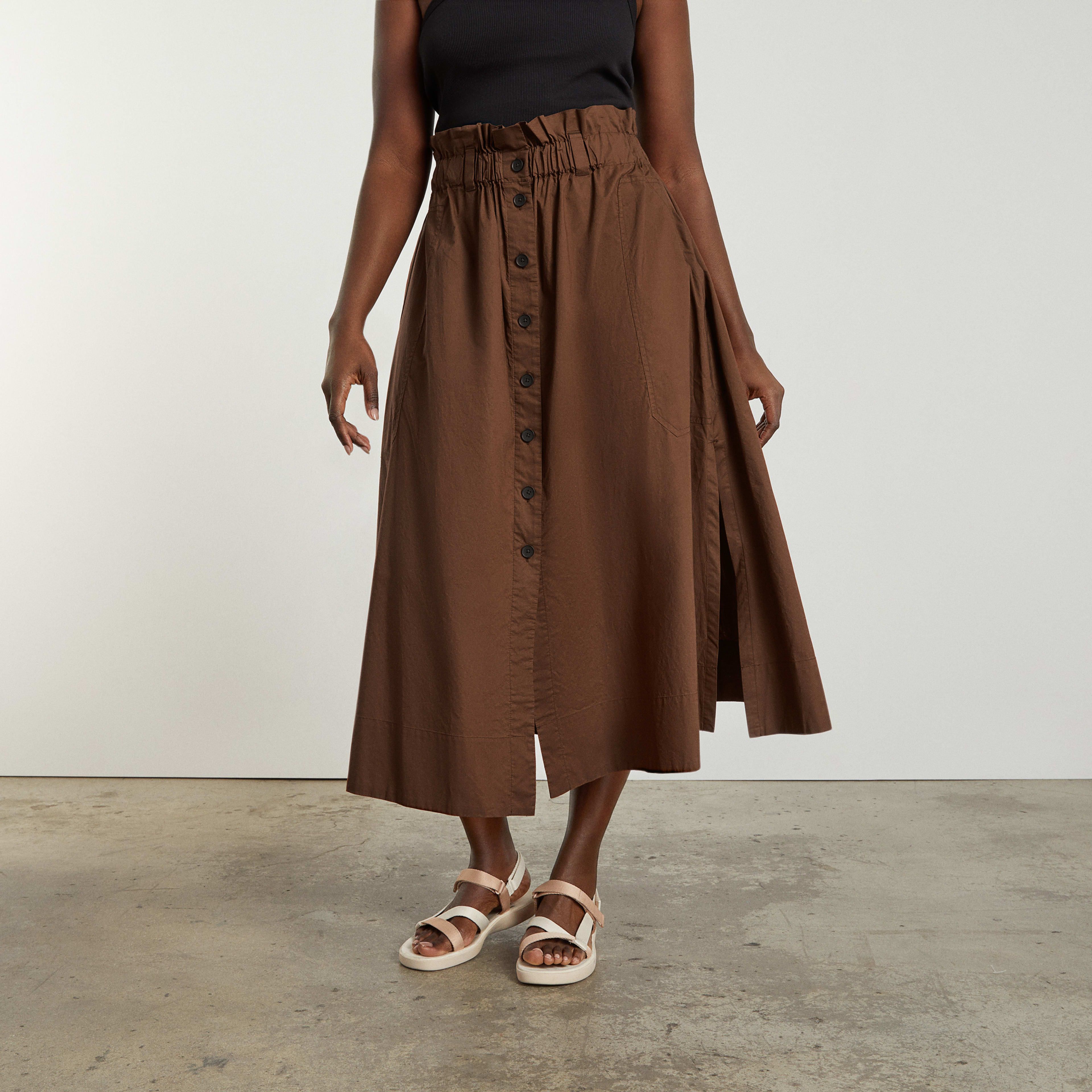 The Easy Button-Front Skirt | Everlane