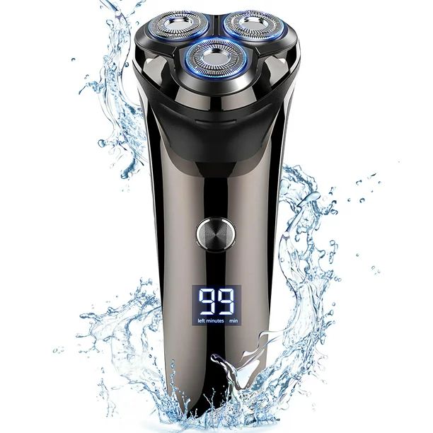 4D Electric Shaver for Men, IPX7 Waterproof Electric Razor Dry Wet Rotary Face Shaver Rechargeabl... | Walmart (US)