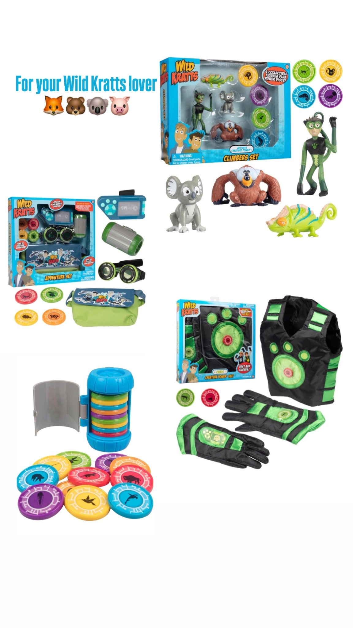 Presents for your wild kratts lover🦊🐻🐨🐷

#LTKFamily #LTKFindsUnder50 #LTKKids
