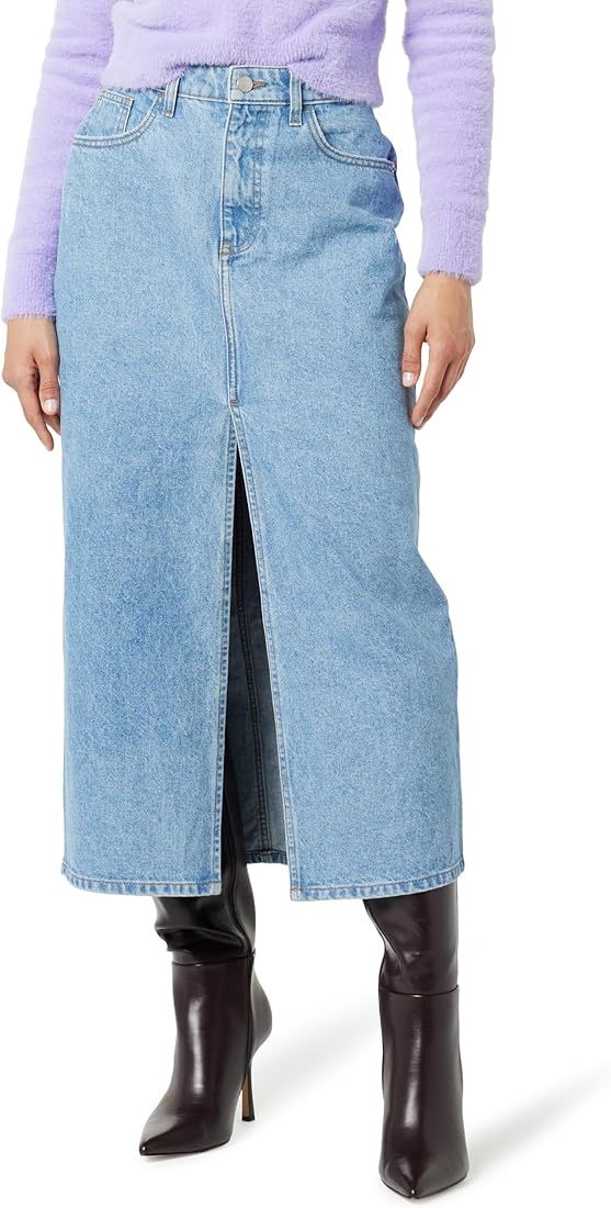 The Drop Women's Dixon Denim Column Skirt | Amazon (US)