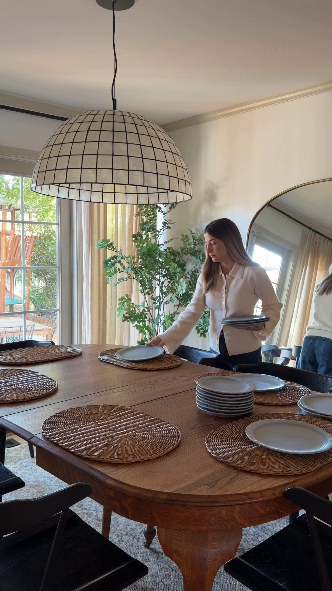 This is my favorite season to host at home, everything just feels extra cozy. ✨
Keeping the table simple but elevated with pieces from @jossandmain’s Holiday Market: modern statement pieces, rich textures, and warm tones that make any space feel inviting.
I also found the perfect petite console table for this wall, it fits just right and doubles as an extra serving surface when we have friends or family over.
A mix of vintage and new, layered textures, and all those little details that make a home feel personal.

#LTKHome #LTKSeasonal #LTKHoliday