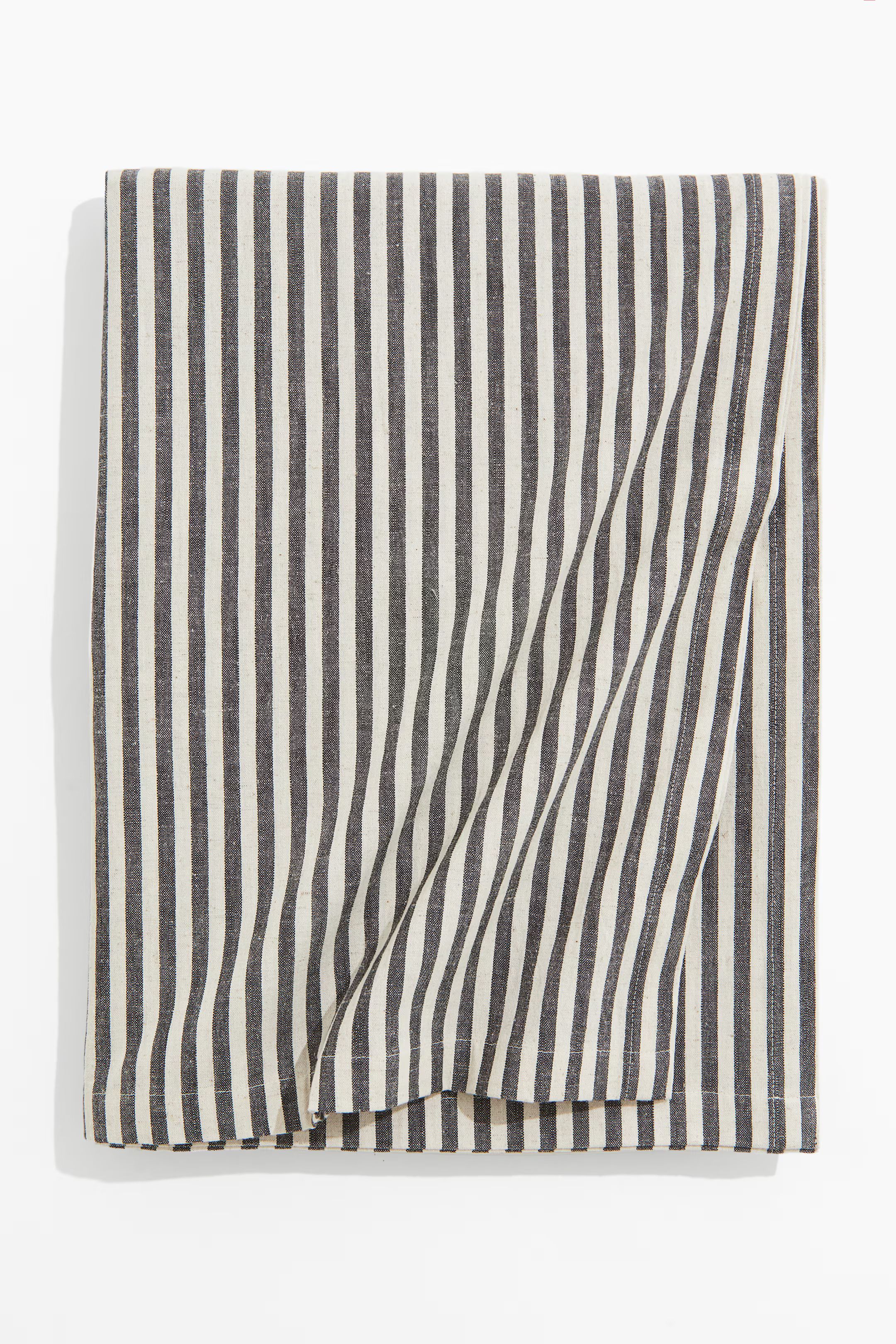 Striped cotton tablecloth - Dark grey/Striped - Home All | H&M GB | H&M (UK, MY, IN, SG, PH, TW, HK)