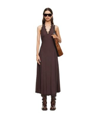 Lioness Women's Sleeveless V-Neck Dress - Khaki | Macy's