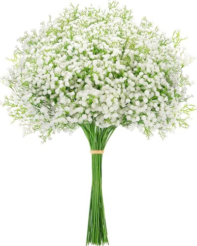 Babys Breath Artificial Flowers, Real Touch Babys Breath Flowers Artificial Bulk for Wedding Deco... | Amazon (US)