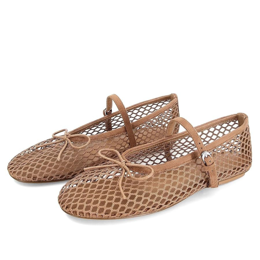 MICIFA Zapatos de ballet de malla para mujer, zapatos de vestir casuales para uso diario | Amazon (US)