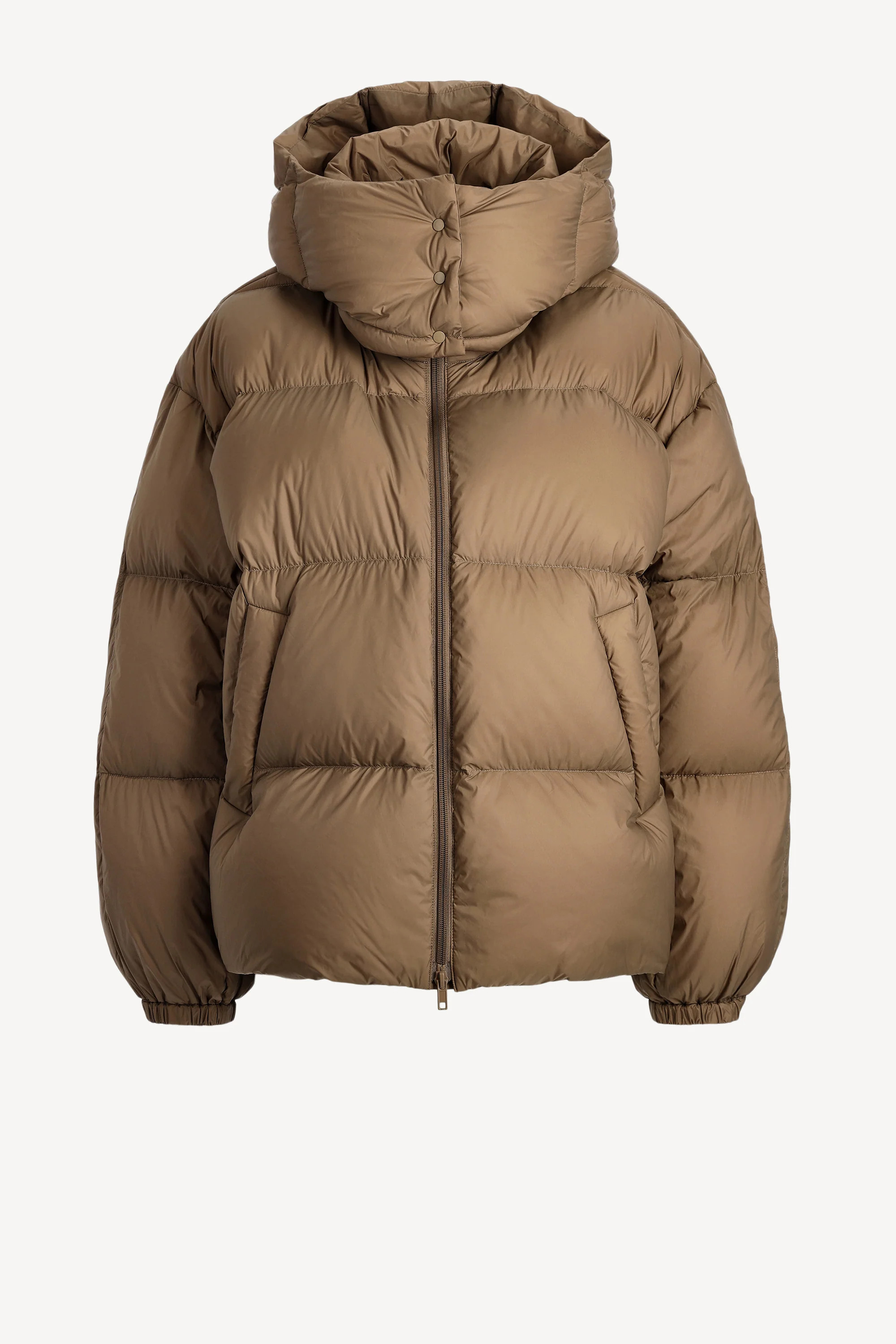 Daunenjacke mit Kapuze in Braun | ANITA HASS