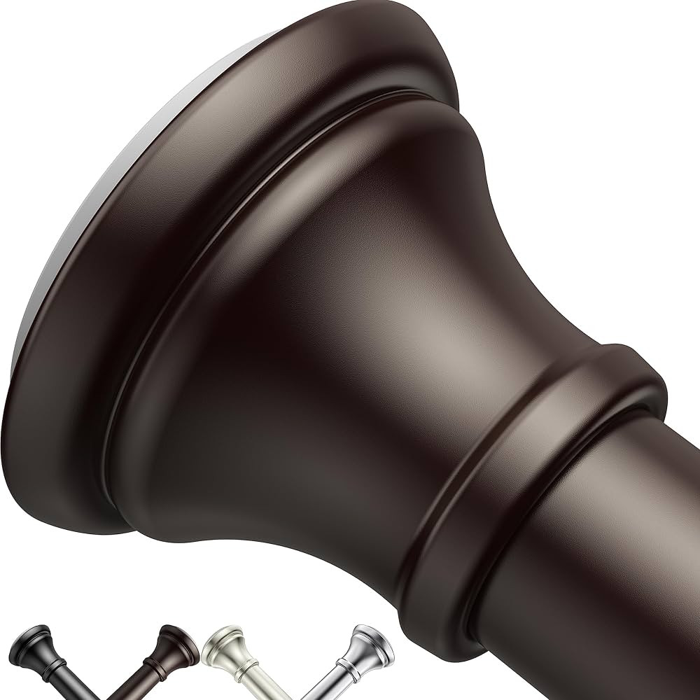 Bronze Shower Curtain Rods,43-72 Inches, Rust Resistance, Adjustable Tension Rod with Durable Spr... | Amazon (US)