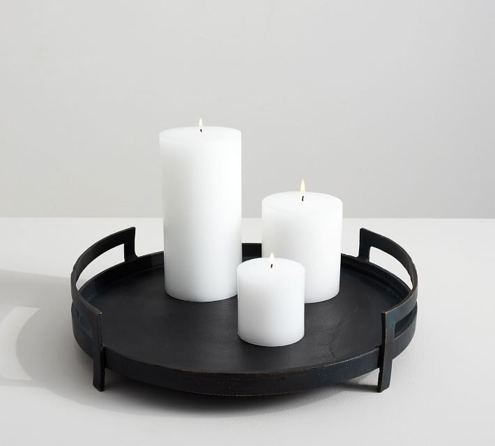 Unscented Wax Pillar Candles | Pottery Barn (US)