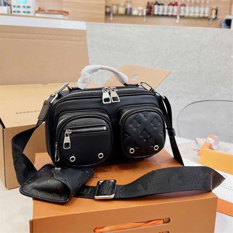 Designer Camera Bag Monograms BB Shoulder Bags Versatility Utility Crossbody Navy Canvas Wide Tex... | DHGate