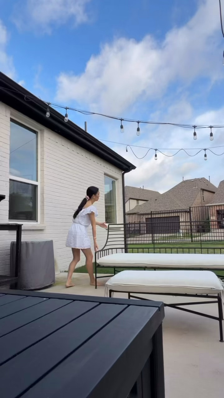 Washing my patio for the party! We love our electric power washer because it’s easy to use and makes things clean again! 

#LTKHome