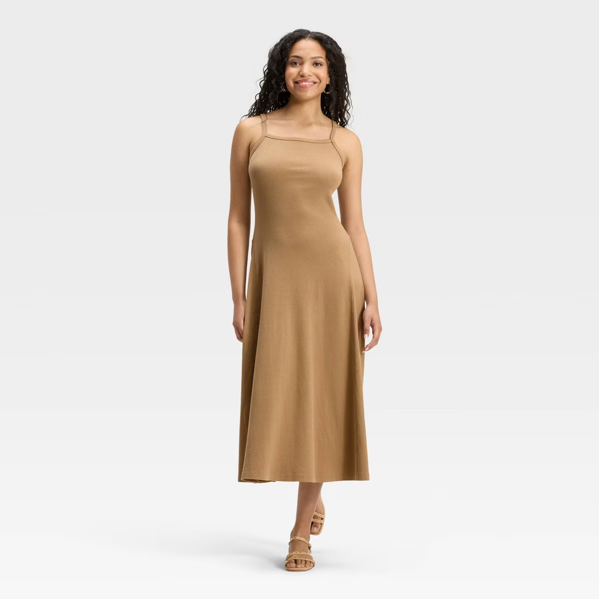 Women's Ribbed Maxi A-Line Dress - Universal Thread™ | Target