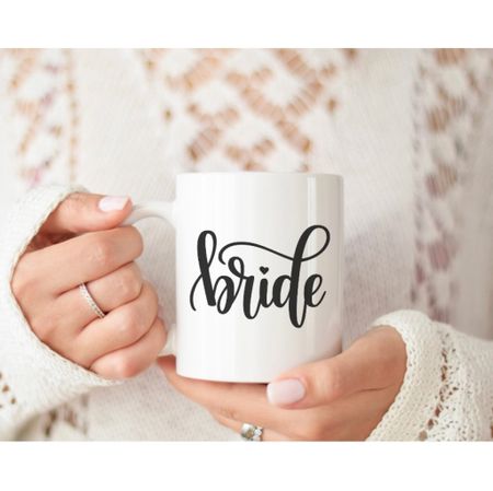 Check out this bride mug on Etsy.

Bride, wedding, engagement, bride gift, wedding gift, engagement gift, mug.

#LTKunder50 #LTKwedding #LTKhome