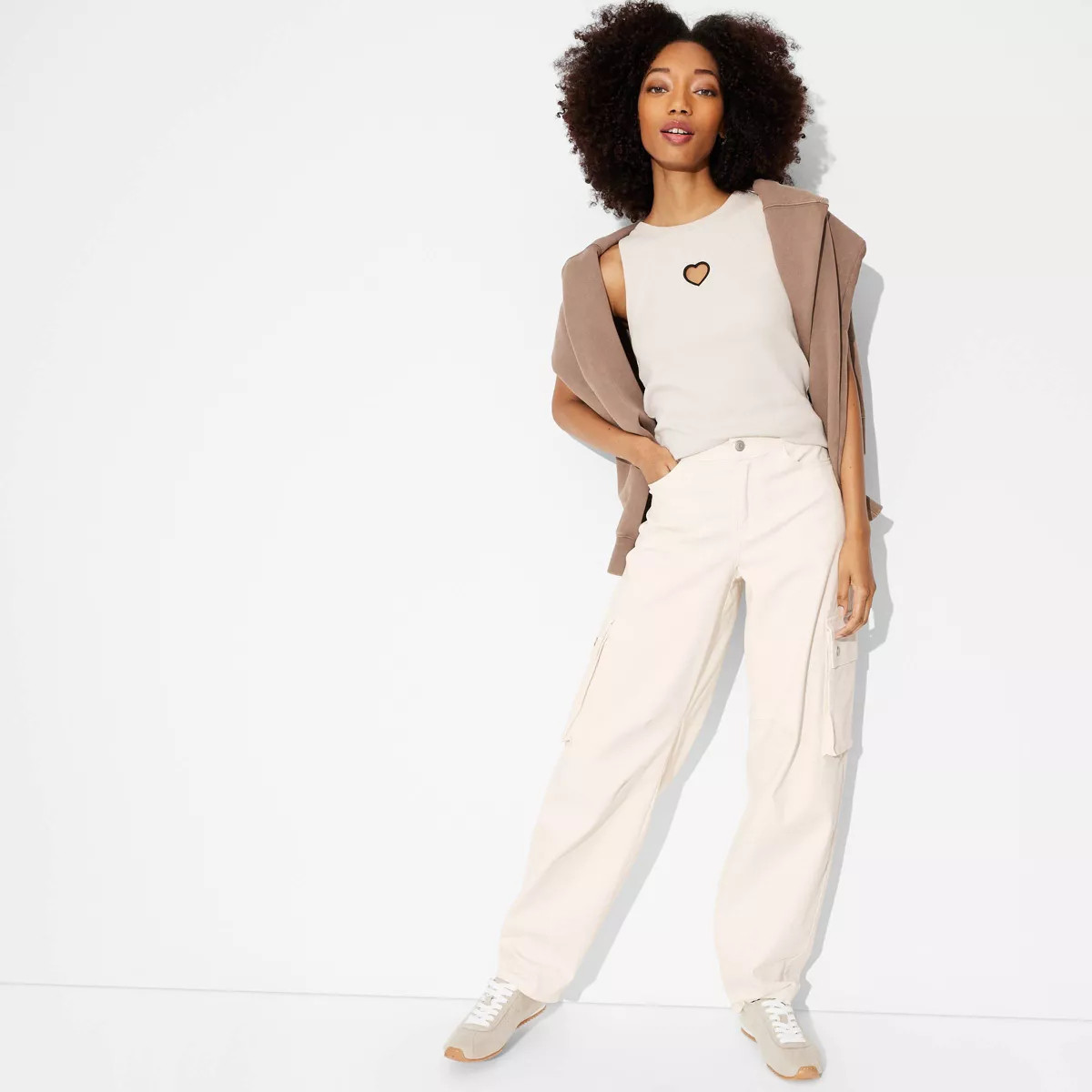 Women's Mid-Rise Barrel Cargo Pants - Wild Fable™ | Target