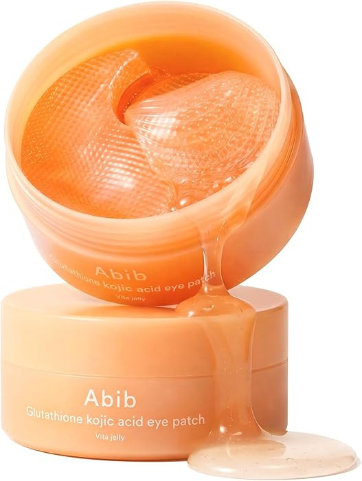 Abib Glutathione Kojic Acid Eye Patches for Radiance Dark Circles & Dark Spots, with Tone-up Jelly, 60 Count, Korean Skin Care | Amazon (US)