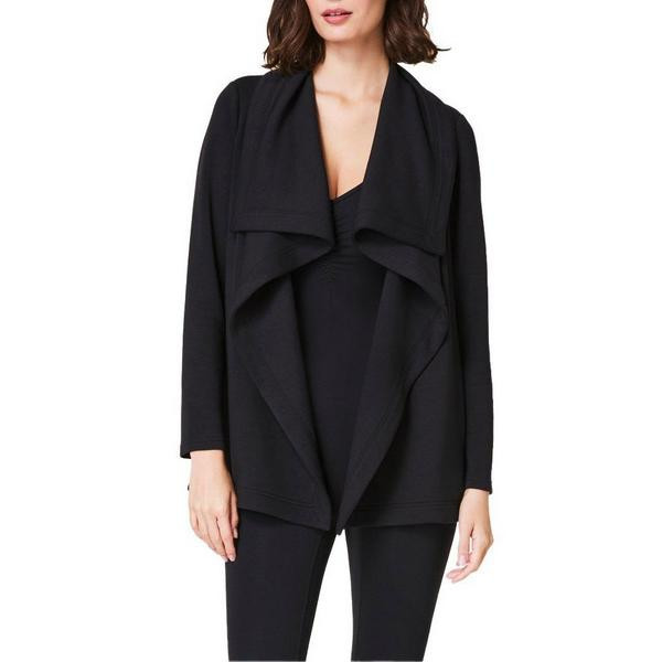 Women's Spanx Cardigan Open Wrap Large Very Black | Scheels Sports
