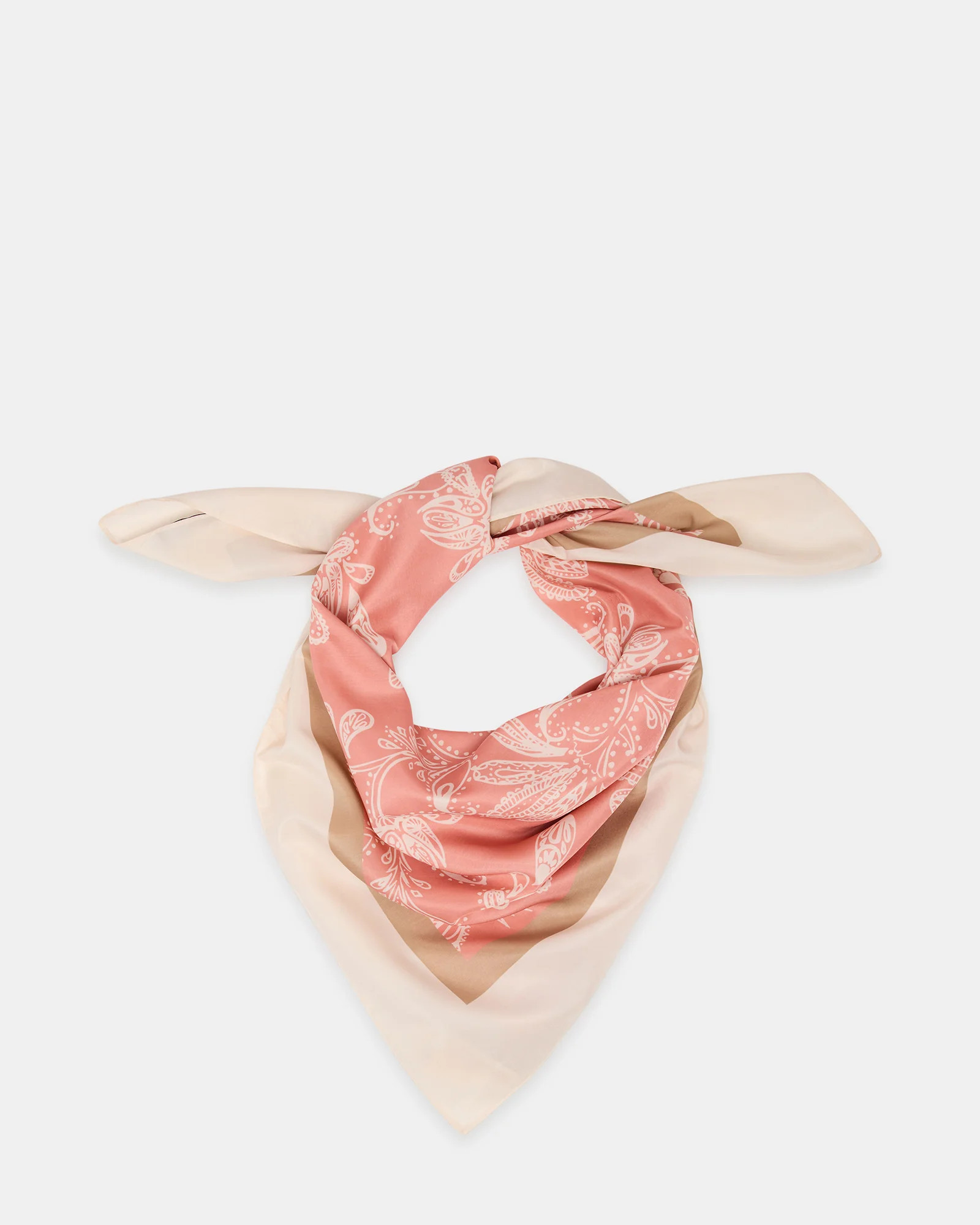 PAISLEY SATIN SCARF TERRACOTTA Women's Scarf | Steve Madden (US)