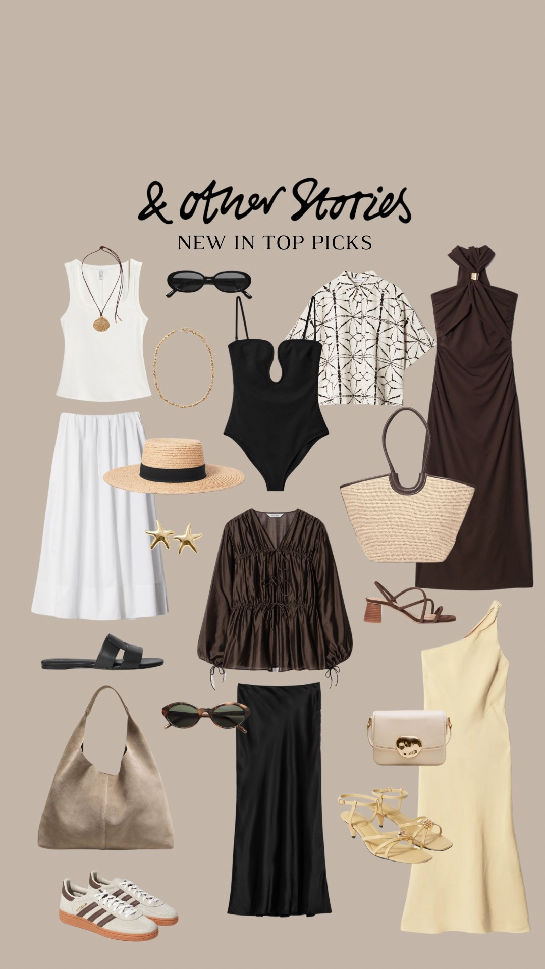 &Other Stories top picks 🤎 20% off this bank holiday weekend 

White skirt, swimwear, brown dress, butter yellow, straw hat, beach bag, yellow dress, summer basics, blouse 

#LTKspring #LTKuk #LTKsummer