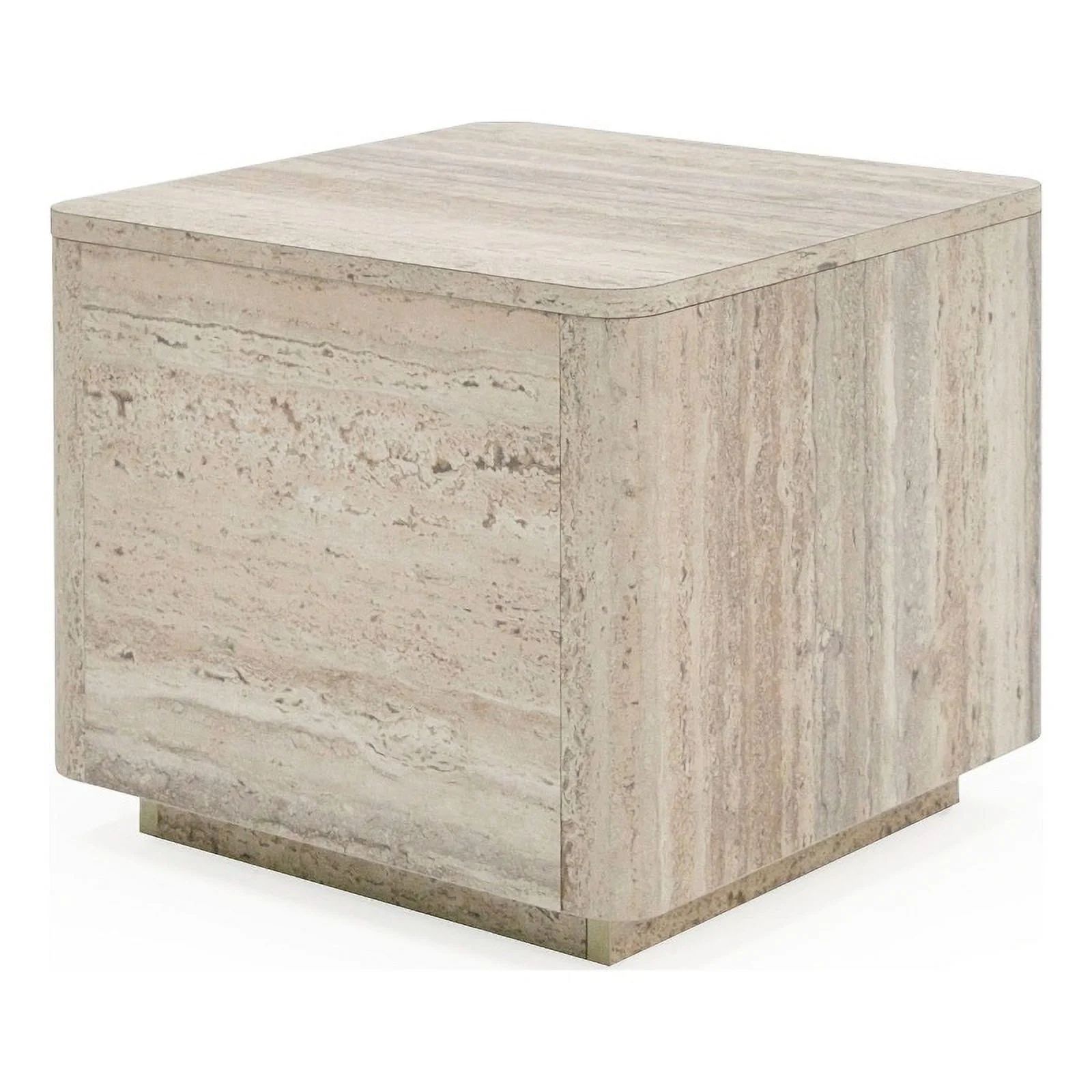 Nova Domus Roma - Modern Travertine Square End Table - Walmart.com | Walmart (US)