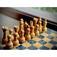 Handmade Marble Chess Set Mid-Century Modern Decor | 30cm | Etsy (US)