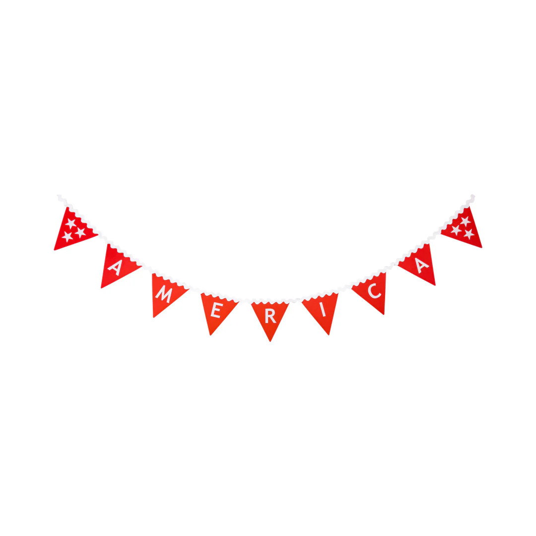 America Felt Pennant Banner | My Mind's Eye